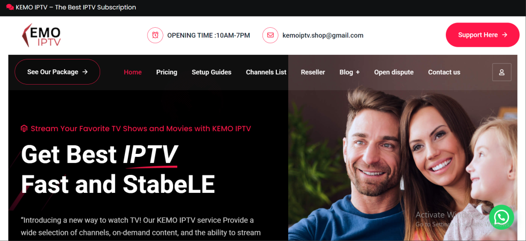 Kemo IPTV - Get Best IPTV Fast and Stable