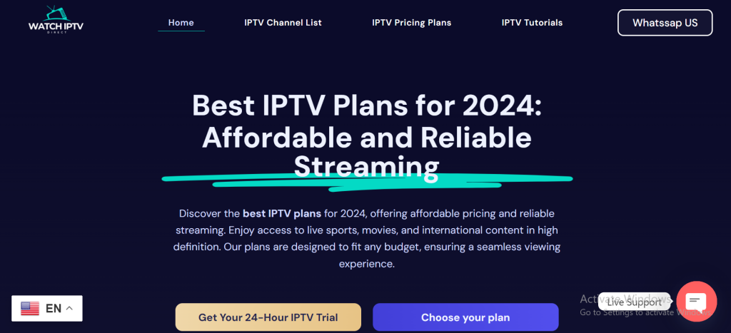 Watch IPTV Direct - Best IPTV Plans for 2024